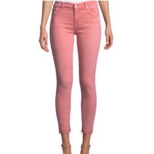 Seven7 Mid Rise Ankle Skinny Jean Dusty Pink Size 6